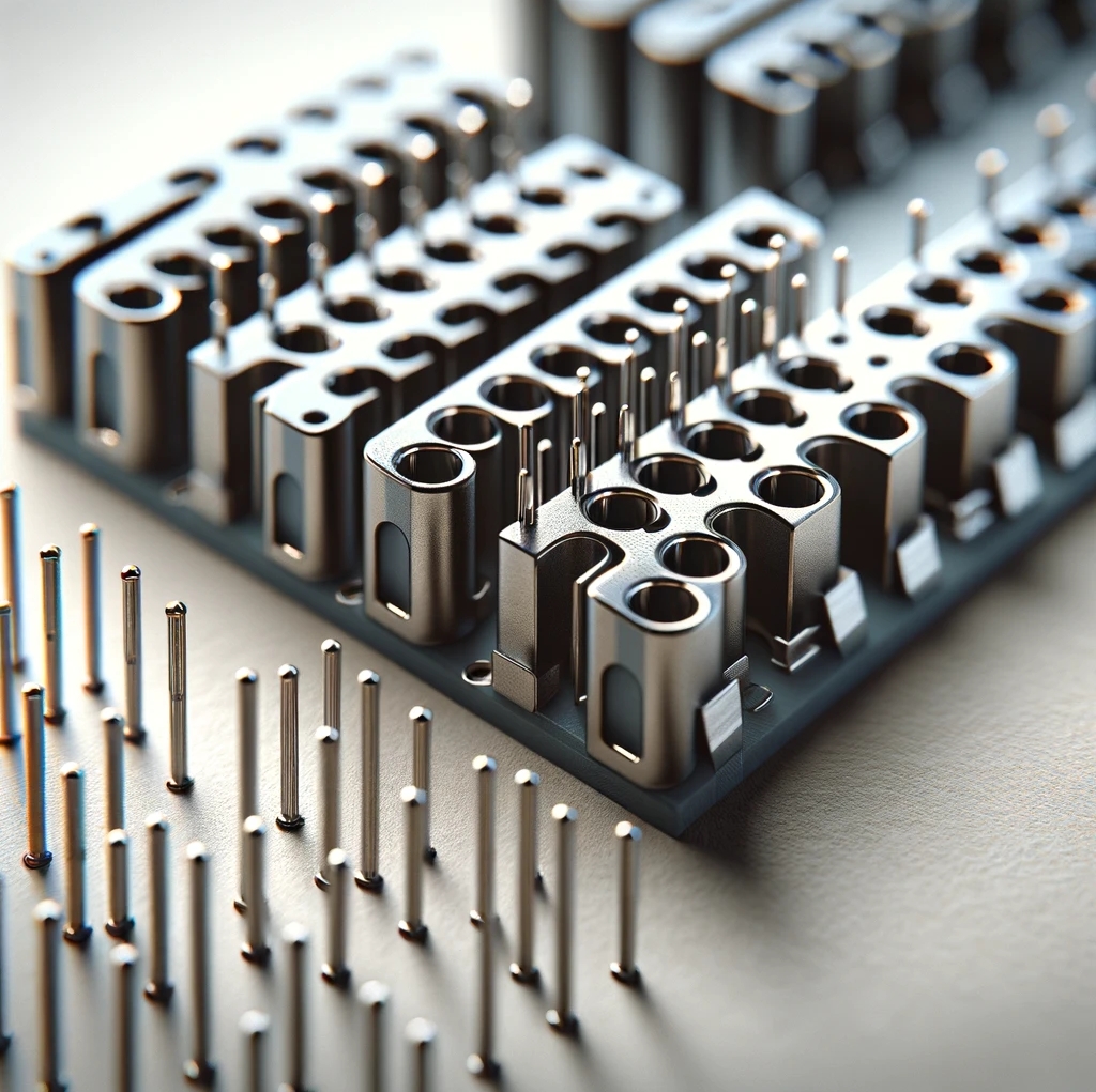 Pines y enchufes: componentes clave de los conectores electrónicos.